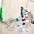 Green laser harp game prop