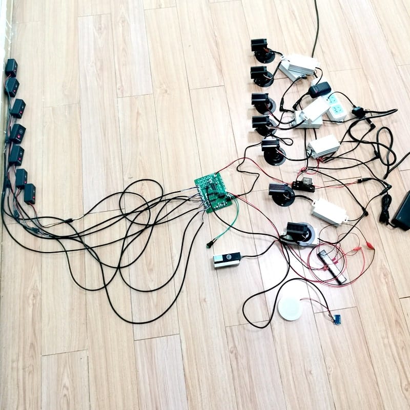 escape room puzzle laser harp
